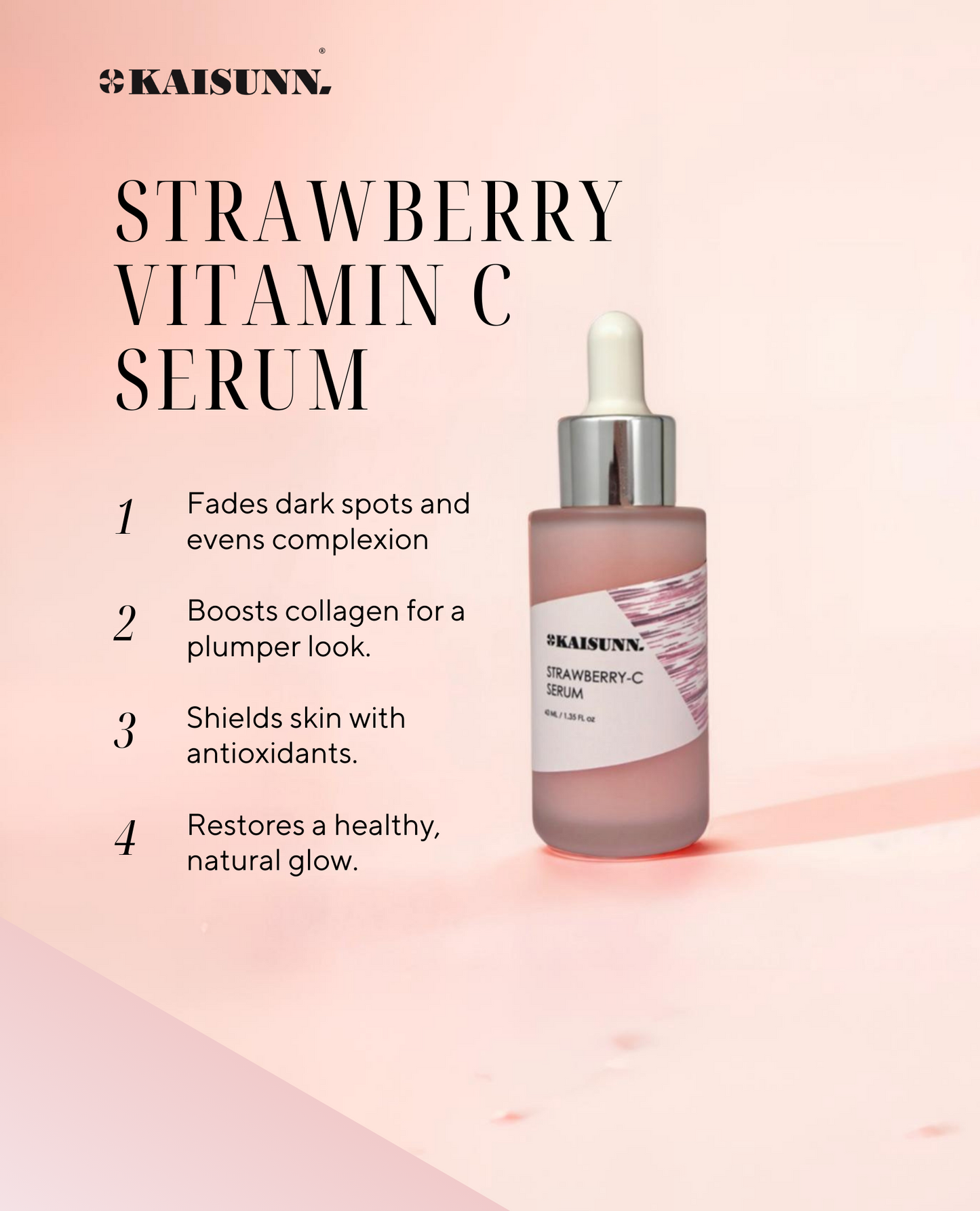 KAISUNN Strawberry Vitamin C Serum